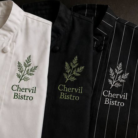 Chef coats with logo printing