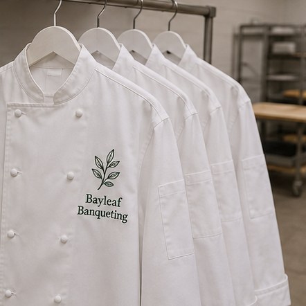 Customized chef coats for bakeries and patisseries