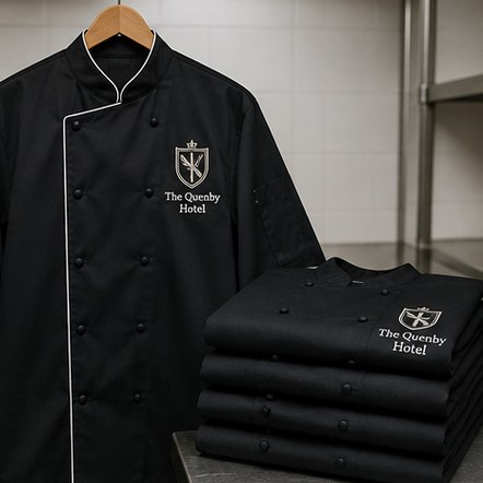 Customized chef coats for catering and events